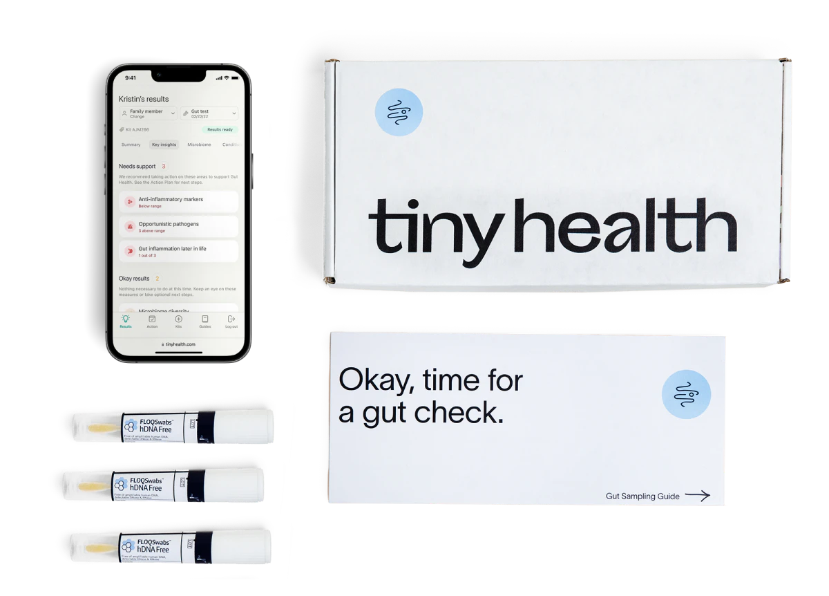 Microbiome health testing products Tiny Health